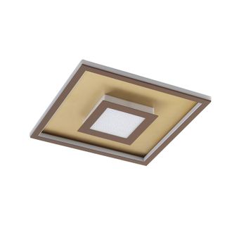 Lindby L&aacute;mpara De Techo Led pekela En Marr&oacute;n Aluminio - Lindby