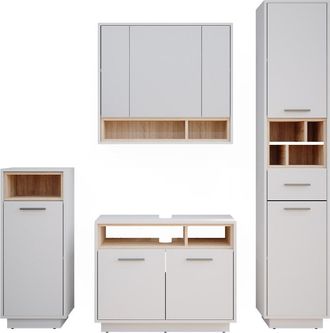 Vicco Conjunto De Muebles De Ba&ntilde;o Beatrice, Blanco, 4 Piezas