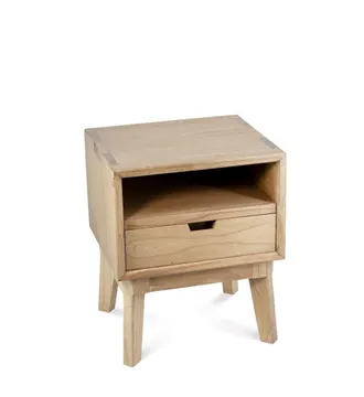 Moycor Mesita de madera beige anch. 45 cm