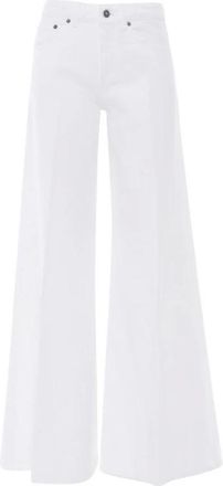 Dondup Dames, Broeken, Wit, Maat: W29 Katoen