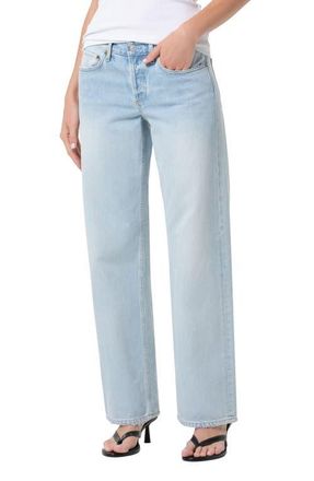 A Gold E Low Rise Loose Fit Jeans in Amplify (Light Dusty Pale Ind) at Nordstrom, Size 26