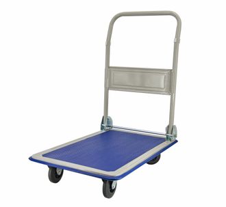 OEM Carro De Almac&eacute;n Awtools, Modelo 4 Ruedas 300kg, Ideal Para Transporte De Cargas Pesadas En Almacenes Plataforma 90x60cm, Robusto, Maniobrable, Alta C
