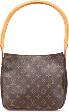 Louis Vuitton Borsa a spalla Looping MM con monogramma 2001 - Marrone