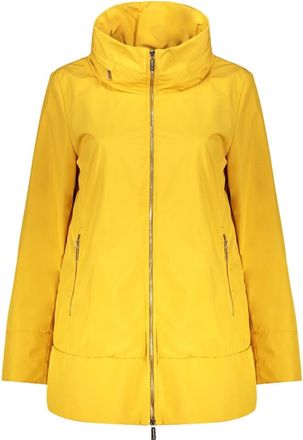 Moorer Waterdichte Techno Fabric Jas met Capuchon - Dames - Parka Jassen - Geel - S - Polyester - Jassen