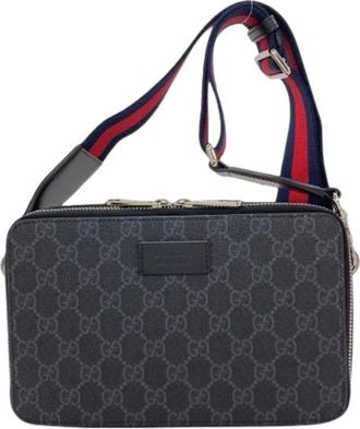 Gucci Pre-owned Cross Body Bags, female, Gray, Size: ONE SIZE Pre-owned Vintage Shoulder Bag