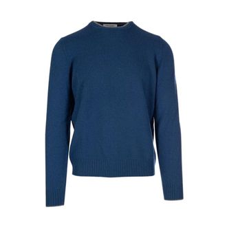 Gran Sasso Round-neck Jumper - male - Gran Sasso - Round-neck Knitwear - Blue - 3XL - Knitwear