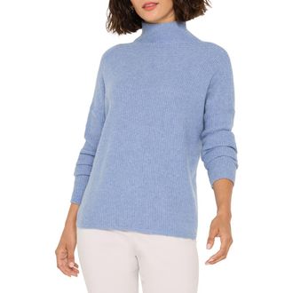 Nic+Zoe Waffle Stitch Tuck Sweater in Dusty Moonstone at Nordstrom Rack, Size Xx-Large