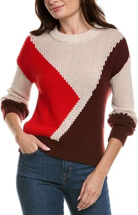 Elie Tahari Colorblock Cashmere Sweater