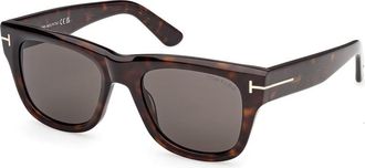 Tom Ford Finn-02 Smoke Square Mens Sunglasses FT1304 52A 53