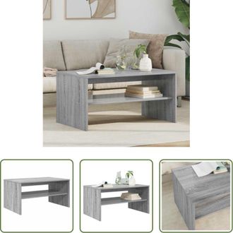 vidaXL Tavolino moderno - Tavolino da salotto Grigio Sonoma 80 x 50 x 40 cm