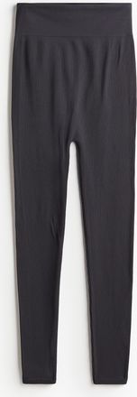 H&M MAMA Nahtlose gerippte Leggings - Grau