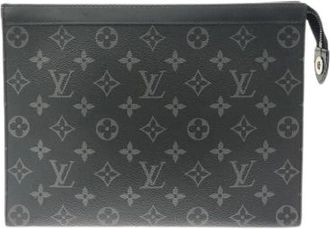 Louis Vuitton Pre-owned Pochette Voyage tas - Heren - Vintage Clutch - Zwart - ONE Size - Vintage