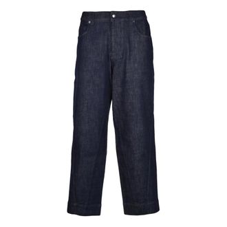Emporio Armani Heren, Jeans, Blauw, Maat: W32 Katoen
