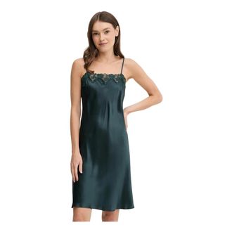Chantelle Cabaret Sauvage Nachtjapon - Dames - Nachtkleding & Lounge - Groen - Maat: XS Zijde