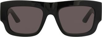 Alexander McQueen 53mm Square Sunglasses in Black Black Grey at Nordstrom Rack
