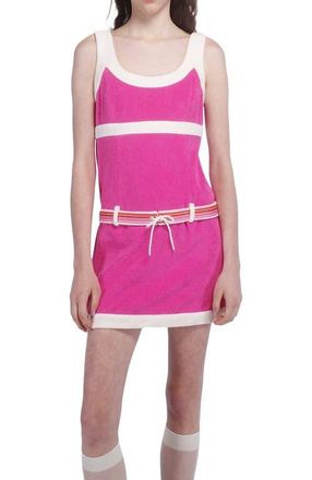 Anna Sui Cabana Terry Belted Dress in Fuchsia Pink at Nordstrom, Size 2
