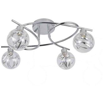 Fabrilamp Abrila Plafon Varanasi Cromo De 4 Luces
