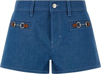 Gucci Blue Solid Shorts