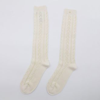 Valentino Garavani Beige Cotton Socks