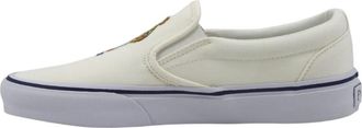 Ralph Lauren Deck Wash Slip-On - Dames - Loafers - Wit - 36 EU - Schoenen
