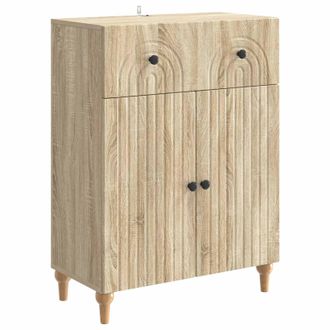 vidaXL Aparador Roble Sonoma 66 X 34,5 X 90 Cm Madera De Ingenier&iacute;a Vidaxl