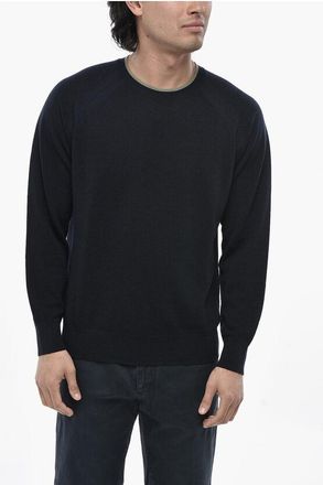 Paolo Pecora Lightweight Virgin Wool Crewneck Sweater size Xl