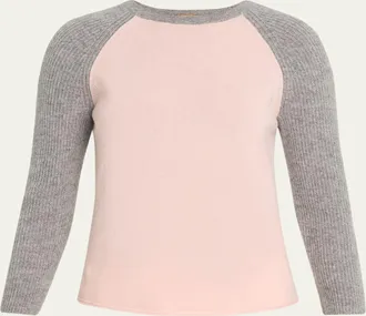 Guest In Residence Cashmere Baseball Tee