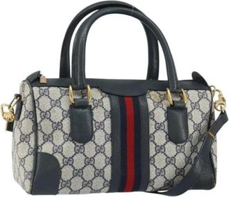 Gucci Pre-owned Vintage Handtas - Dames - Vintage Handtas - Blauw - ONE Size - Vintage