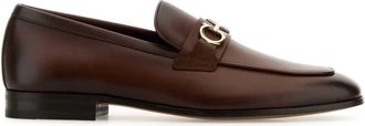 Ferragamo Brown Leather Balty Loafers