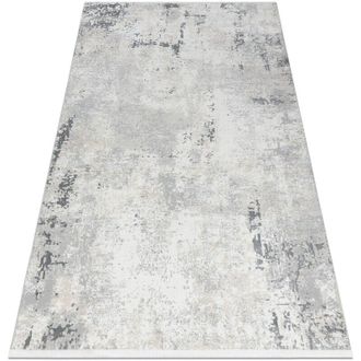 RugsX Rugsx - Modern carpet duke 51378 cream / grey - Concrete, stone structured, very soft, fringes grey 160x220 cm