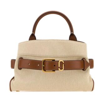 Marc Jacobs Handbags, female, Beige, Size: ONE SIZE Sand Canvas Handbag