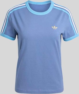 adidas Originals Regular Fit T-Shirt aus Baumwoll-Mix in Blau, Gr&ouml;&szlig;e XL