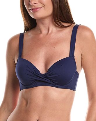 Tommy Bahama Pearl Underwire Wrap Front X Back Bikini Top