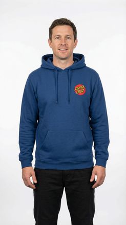 Santa Cruz Kapuzenpullover SANTA CRUZ CLASSIC DOT CHEST HOOD, Herren, Gr. XL, rich navy, Obermaterial: 80% Baumwolle, 20% Polyester, Pullover Kapuzenpullover, f&uuml;