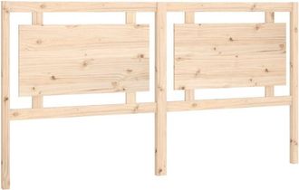 vidaXL Bed Headboard 185.5x4x100 cm Solid Pine Wood Vidaxl