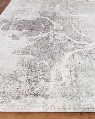 Exquisite Rugs Montclair Hand-Knotted Silk Rug, 9 x 12