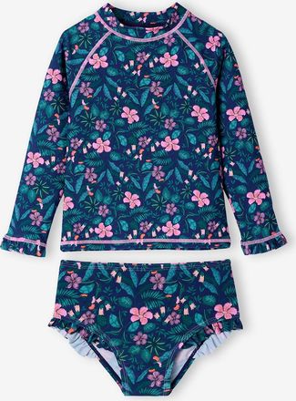 Vertbaudet M&auml;dchen Badeshirt mit UV-Schutz marine