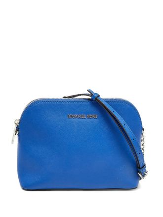 Michael Michael Kors Cindy leather cross body bag - Blauw