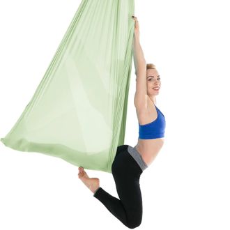 OEM Conjunto De Hamaca Para Yoga A&eacute;reo, 100 % Poli&eacute;ster, 5,5 Metros X 3 Metros, Capacidad De 300 Kg