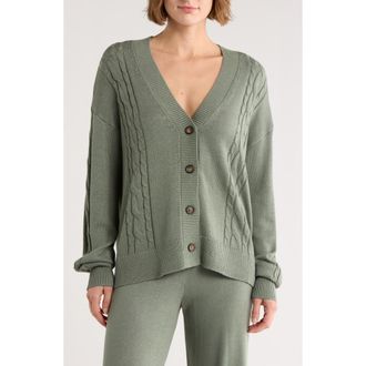 Splendid Emily Cable Cardigan in Soft Green at Nordstrom Rack, Size X-Small
