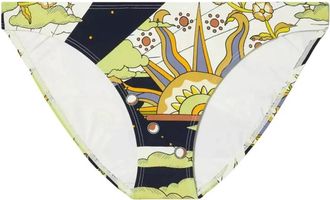 Tory Burch Bikini Broekje met Patroon - Dames - Bikinis - Veelkleurig - L - Nylon - Badmode