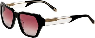 Kate Young for Tura Womens 55mm Black Sunglasses