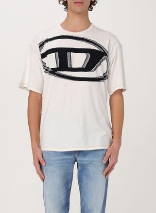 Diesel T-shirt in cotone con logo Oval D Diesel