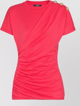 Balmain cotton short-sleeve t-shirt