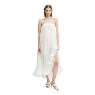 Simona Corsellini Vestido de Algod&oacute;n - Dresses - Mujer - Blanco - L