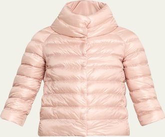 Herno Iconico Piumino Sofia Water-Resistant Nylon Ultralight Puffer Jacket