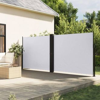 Berkfield Home Retractable Side Awning White 160x600 cm
