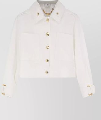 Elisabetta Franchi cropped boxy jacket