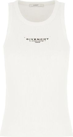 Givenchy Stijlvolle Top voor Modeliefhebbers - Dames - Tops zonder mouwen - Wit - XS - Katoen - Tops