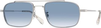 Oliver Peoples OV1382St Caylor 50363F Mens Sunglasses Silver Size 52